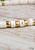 Boho Necklace, Natural Shell Cowrie in White